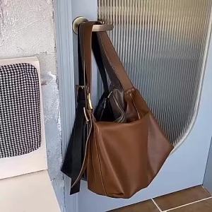 [SG SELLER] Korean Tote Bag Large Capacity R Fits 14" Laptop Soft Leather Women Sling Shoulder Bag