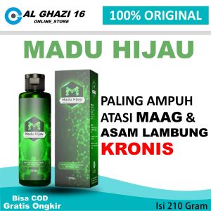 COD madu hijau herbal asam lambung asli original madu ijo obat untuk lambung ori ampuh mengatasi maag maagh kanker tukak lambung kronis akut gerd mual asma radang tenggorokan susah bab madu asli plus propolis trigona akar bajakah alami bpom halal