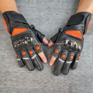 Sarung Tangan Motor Kulit Touchscreen Batok Protektor