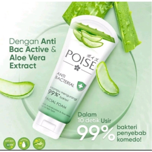 ✨ ELYSIA ✨POISE Facial Foam 50/100 gr Clear shine/Anti acne/Anti bacterial/Luminous white Sabun pencuci wajah