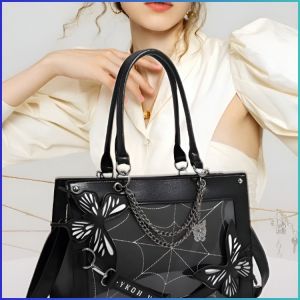 Crossbody Bag Dark Wind of the Uterus Girl Handbag Anti-fingerprint Beautiful Highly Transparent Material