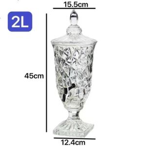 glass juice dispenser with faucet 2L glass beverage dispenser jar european Tower beer dispenser