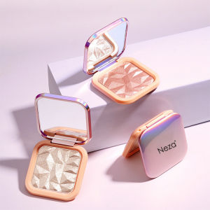 Neza High-gloss Powder (with mirror) Box Set 12 Colors Repairing Brightening Contour Face Longwears 3 Dimensional Shadow Professional Makeup