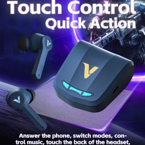 V-POWER B17 E-Sport Gaming User Bluetooth Headset 5.3Version Built-in Microphone with Charging Case