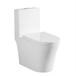 L.Hê Freeship Bồn cầu liền khối thế hệ mới sang trọng men tuyết nano kháng khuẩn phủ ceramic cao cấp Xả xoáy kết hợp đẩy cực mạnh - Bảo hành 15 năm
