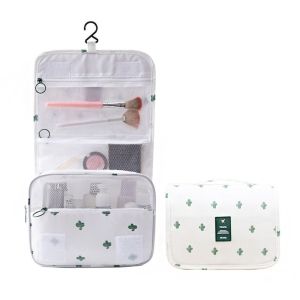 ALEXIS BAGS Fashion Makeup Large Capacity with Hook Makeup Bag Cosmetic Wash Storage Bag Hanging Toiletry Bag Travel Organizer Pouch