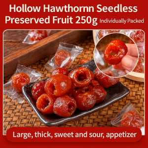 Hawthorn Nonnuclear Hollow Fruit Preserves Individually Wrapped Delicious Snacksy Wrapped Delicious Snacks