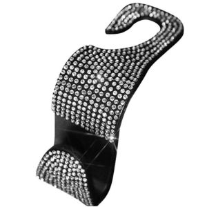 1PCS Car Diamond Hook for Bag Handbag Grocery Headrest Hanger Holder storage pendant Menggantung Barang Kereta