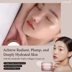 [Hot sale ](Fast Shipping) Medicube Triple Deep Erasing Cream 50ml For Wrinkle Reduction & Redness Relief & Barrier Recovery