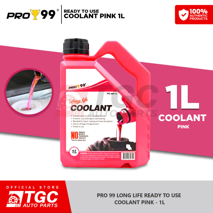 Pro-99 Coolant Ready to use Coolant Pink Long life coolant 1L 1Liter ...