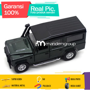 Diecast Miniatur Mainan Mobil Jeep Land Rover Defender 1/36