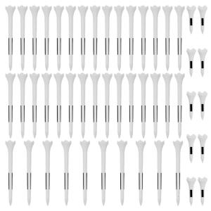 50Pcs Unbreakable Plastic Golfs Tees 4 Prongs Head Golfs Balls Stand Outdoor Sport Golfs Tees Golfs Training Accessory