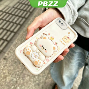 PBZZ Case for oppo a1k A3S A12E phone casing Softcase Silicone shockproof Cover new design aesthetic with holder 360 °   rotate cute Bear for men JTXX3