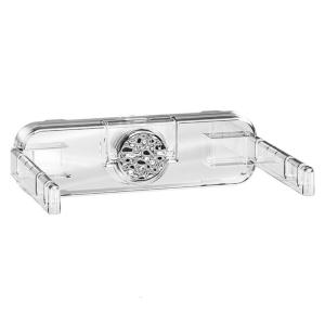 Space Saving Transparent Trash Bag Stand Cabinet Door Suction Cup Garbage Bag Holder for Kitchens Bathrooms and Desks