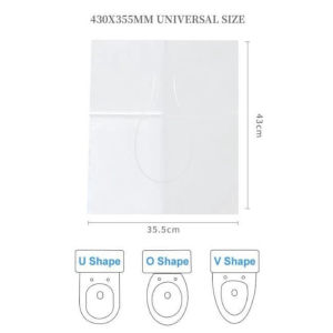 20PCS Disposable Toilet Seat Covers Portable Travel Camping Flushable Toilet Paper Covers for Public