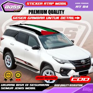 AT 04 - STIKER ATAP MOBIL UNIVERSAL INNOVA BRIO SIGRA JAZZ SEDAN MOBILIO CIVIC BRV - CUP ATAS MOBIL