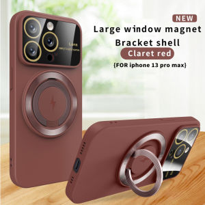 Soft Case Jendela Besar Large Window Magnetic Suction Bracket Shell Case Kompatibel Untuk Iphone 15 Iphone 15 Plus Iphone 15 Pro Iphone 15 Pro Max