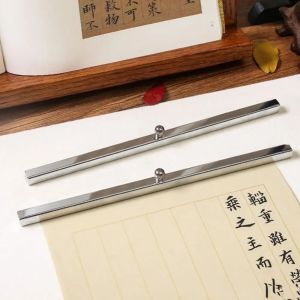 LEIFNYDI 2PCS Portable Iron Paperweights Retro Vintage Calligraphy Tool Creative Natural Chinese Paper Weight Art Supplies