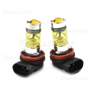 2 Buah H11 H8 Lampu Kabut 100 W 20SMD Mobil LED Kabut Bohlam Lampu Depan Lampu kuning 4300K Lampu Mengemudi Bohlam DRL