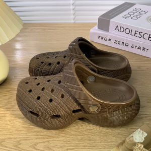 New Style EVA Heightening Clogs Summer Outdoor Wear Non-slip Hollow Breathable Women Slippers Minimalist Ins Style Beach Shoes H260729
