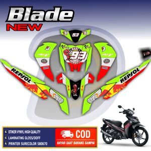 Decal Blade New 110 125 Fullbody Striping Blade New Stiker Honda Blade New Marquez