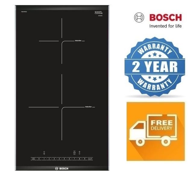 Bosch Serie | 6 Domino Induction Hob 30 cm Black PIB375FB1E [ Free ...