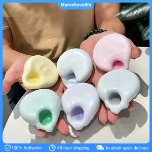 Squishies Stress Balls Ice Skin Super Soft Ultra-Thin Sticky Handmade Ball Light Squeeze Stress Relieving Toys