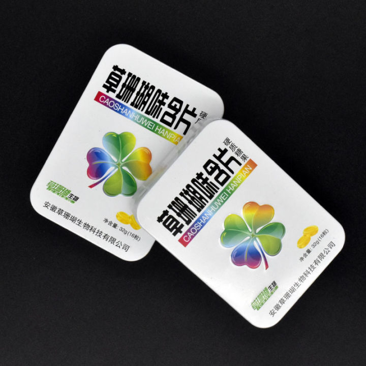 草珊瑚生物金银花罗汉果含片硬质糖果西瓜爽口腔含片金银花铁盒装Grass Coral Bio Honeysuckle Luo Han Guo ...