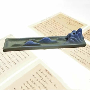 Jingdezhen เซรามิกที่ทับกระดาษ Qianli Jiangshan ปากกาชั้นวางสร้างสรรค์อุปกรณ์การประดิษฐ์ตัวอักษรเขียนแปรงจิตรกรรมเครื่องมือการปฏิบัติ