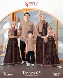NEW COUPLE/SARIMBIT KELUARGA TENARA 05 BROWNIE CAMEL TERBARU!!!!