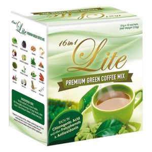 16 in 1 Lite Premium Green Coffee Mix for Antioxidants Healthy Coffee Weight Loss