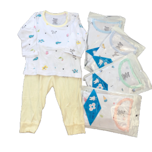 BỘ DÀI TAY THUN LẠNH Nút cài vai CHO BÉ 4-14Kg