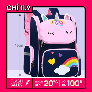 HOÀN TIỀN 15% - Balo chống gù Phản quang hình Ngựa Pony Kỳ Lân Shalla GSR