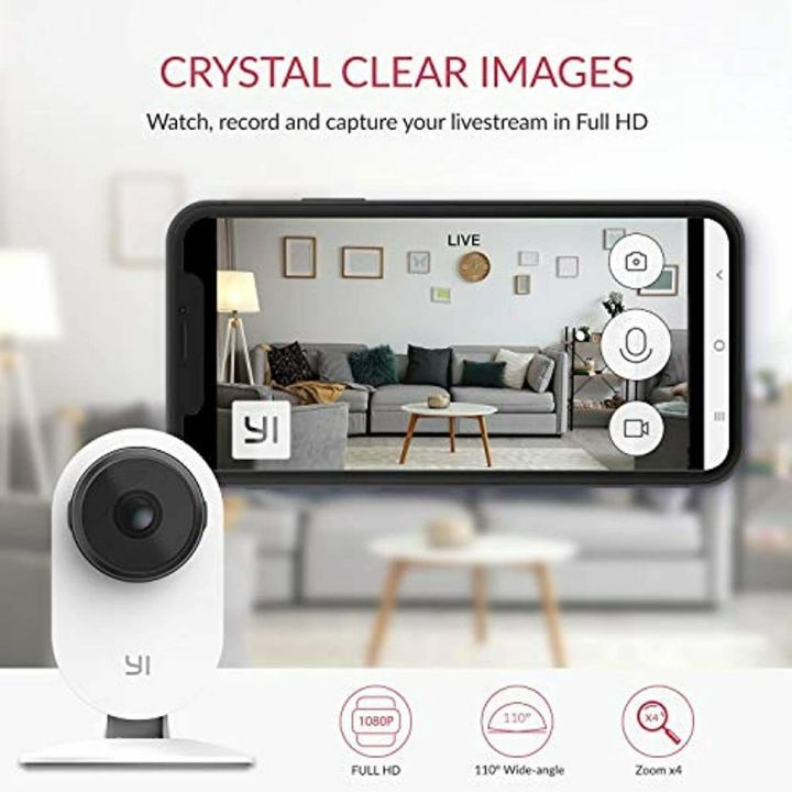 Camera Yi Home 3 - Camera trông trẻ Yi Home III, Full HD 1080p, Tích Hợp AI, Bản Quốc Tế