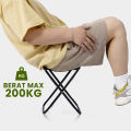 Kursi Lipat Mini Portable dengan pouch untuk Camping Mancing outdoor MultiFungsi. 