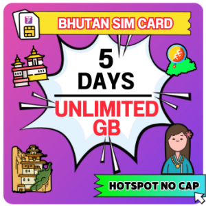 JTravel 【 Bhutan SIM Card 】Asia SIM Card Travel Prepaid Sim Card 不丹上网卡 亚洲上网卡 Bhutan Simkad