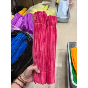 Bó 100 Dây Kẽm Nhung Kẽm Lông Xù Kích Làm Hoa Trang Trí Làm Đồ Handmade Dài 30cm