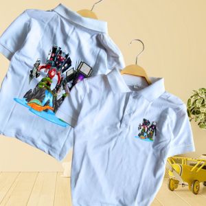 Áo Polo bé trai in hình Titan TV Man 3Titan Speakerman UpgradedTitan TV Man Upgraded cho bé 12kg-40kg