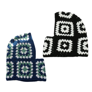 Knit Balaclava Head Cover with Neck Warmer for Outdoor Sports Knit Hat with Ear Oversized Headgear Hat for Winter