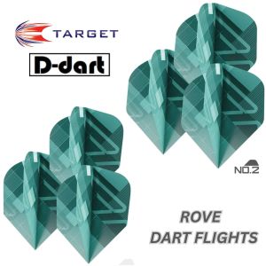 TARGET DARTS FLIGHT- NO6/NO2 Rove Dart Flights (3Pcs/Pack)