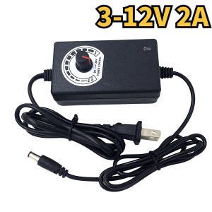 Monqiqi อแดปเตอร์ชาร์จ อะแดปเตอร์ AC to DC 3V-12V/9V-24V 5A ปรับอุณหภูมิ อะแดปเตอร์ปรับแรงดันไฟฟ้า พร้อมอะแดปเตอร์แสดงผล หม้อแปลง 5.5 x 2.1MM