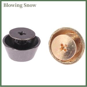 Blowing 10 Bộ Kim Loại túi chân dưới đinh tán cho Diy da đinh tán Túi Mặc Bảo vệ đinh tán cho túi dưới túi vành đai phụ kiện