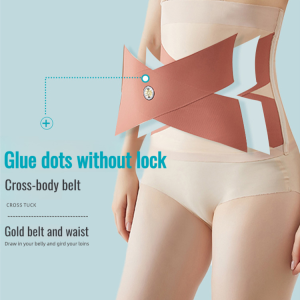 Cross Fitness Abdomen Belt Slimming Waist Trimmer Seamless Shaping Belt Breathable Waist Trainer