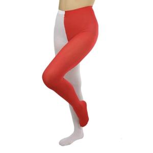 Phụ Nữ Hai-Toned Vớ Đàn Hồi Thoáng Khí Chân Xà Cạp Giáng Sinh cao tới đùi Vớ dài hết chân Vớ Xà Cạp