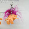 Indian Ugly Baby Keychain R Troll Doll With Long Hair After 80 Nostalgia Keychain Funny Birthday Collections Gift for Friend. 