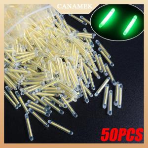 [CANAMEK] 50PCS lot 2.2-4.5mm Light Night Fishing Float Rod Lights Dark Glow Stick Fishing