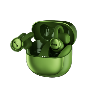 Jeep Khuyên tai tai nghe bluetooth Không Dây Jeep ec032 Đúng Mở Tai nghe đeo tai Trọng Lượng Nhẹ Comfort Mở Khuyên tai tai nghe gắn tai không dây 20H Chơi Bluetooth 5.4 Tai Nghe phù hợp tập thể thao Chạy Tập Thể Dục