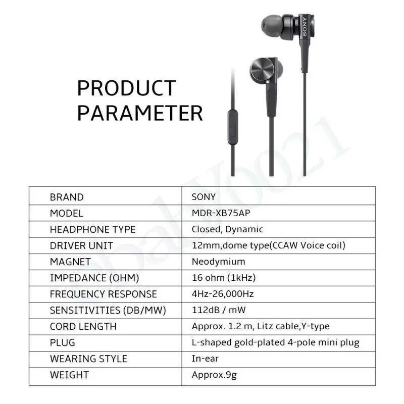 Sony mdr xb75ap online vs sennheiser