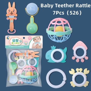 Mainan Lonceng Kerincingan Bayi 12Pcs Set Mainan Teether Bayi Gigitan Tangan Pegangan Kerincingan