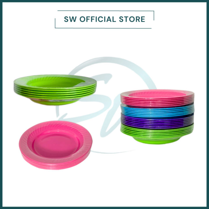 Plastic restaurant outlet plates